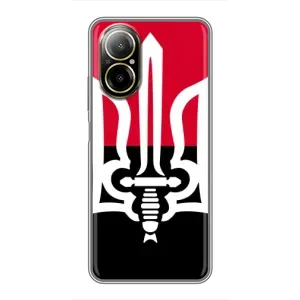 Чехлы УПА (Красно-Чёрный) на Realme C67 (Герб Украины)