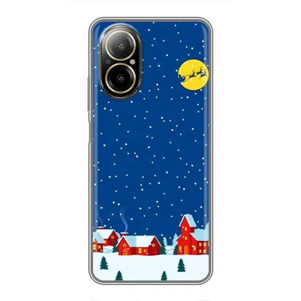Чехол с рисунком «Город в снегу» для Realme C67 Чехол с рисунком «Город в снегу» для Realme C67