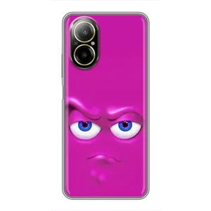 Силиконовые Чехлы (смешные стикеры) для Realme C67 (Хитрая мордочка)