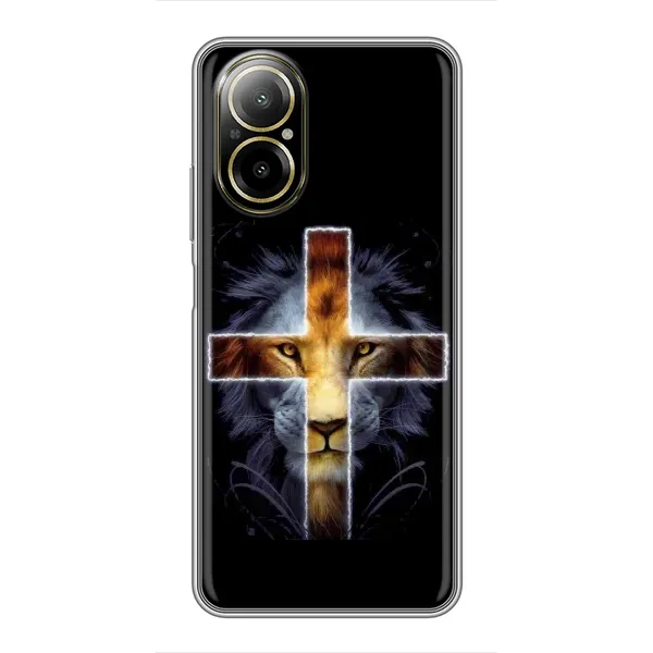 Чехол с рисунком «Иисус Лев» для Realme C67 Чехол с рисунком «Иисус Лев» для Realme C67