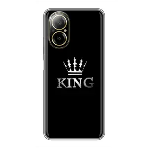 Чехол (Корона на чёрном фоне) для Реалми с67 (KING)