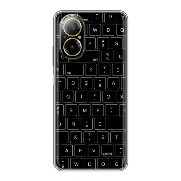 Чехол с рисунком «Клавиатура» для Realme C67 Чехол с рисунком «Клавиатура» для Realme C67