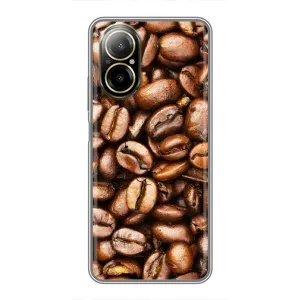Чехол с изображением вкусной еды для Realme C67 (Кофе)
