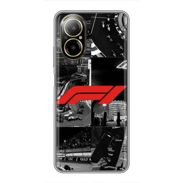 Чехол с рисунком «Коллаж Формула 1» для Realme C67 Чехол с рисунком «Коллаж Формула 1» для Realme C67