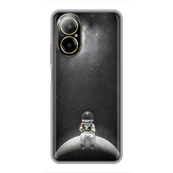 Чехол с рисунком «Космонавт романтик» для Realme C67 Чехол с рисунком «Космонавт романтик» для Realme C67