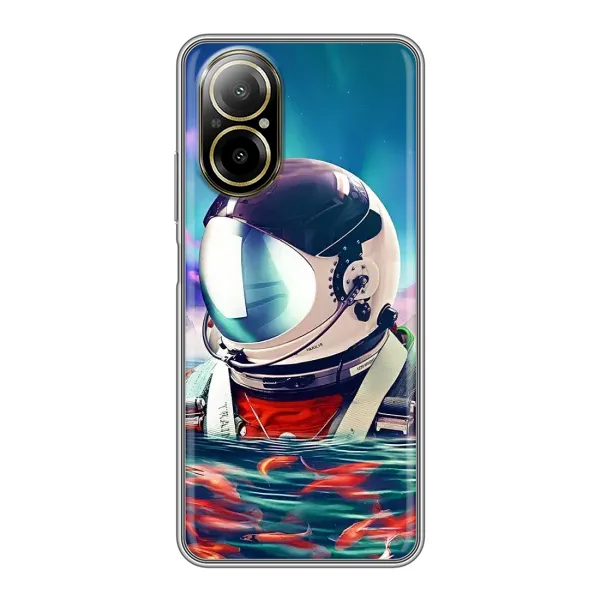 Чехол с рисунком «Космонавт в воде» для Realme C67 Чехол с рисунком «Космонавт в воде» для Realme C67