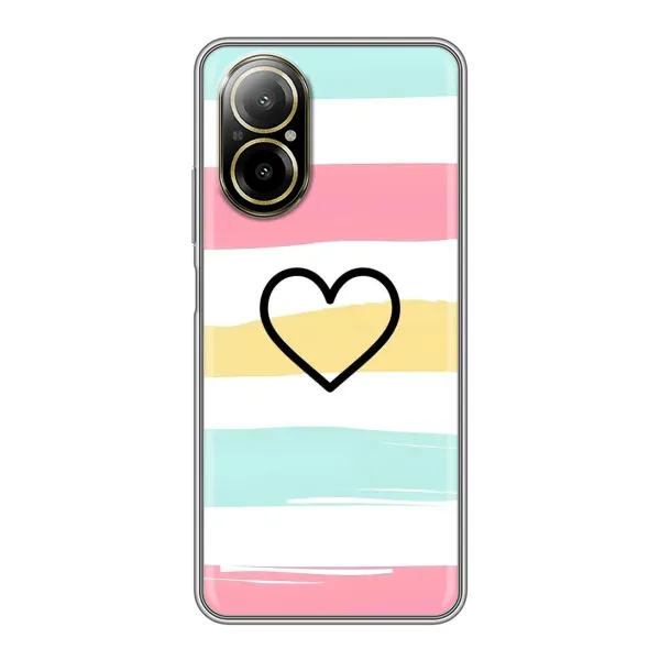 Чехол с рисунком «Красивое сердечко» для Realme C67