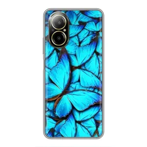 Силіконовий бампер з картинкою звірів для Realme C67 (Крила метеликів)