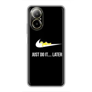 Силиконовый Чехол на Realme C67 с картинкой Nike (Later)