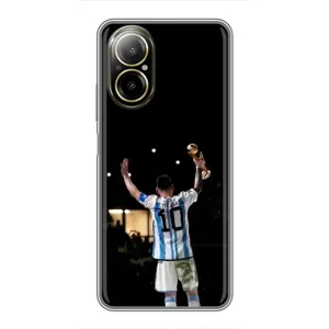 Чехлы Лео Месси Аргентина для Realme C67 (Лео Чемпион)