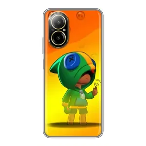 Чохол Бравл Старс для Realme C67 (LEON в кофті)