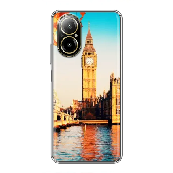 Чехол с рисунком «Летний Лондон» для Realme C67