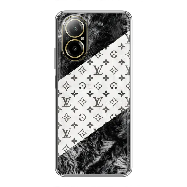 Чехол с рисунком «LV на белом» для Realme C67 Чехол с рисунком «LV на белом» для Realme C67