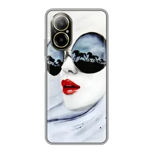 Чехол с картинкой Модные Девчонки Realme C67 (Любительница коней)