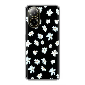 Чехол с ромашками на Realme C67 (Маленькие ромашки)