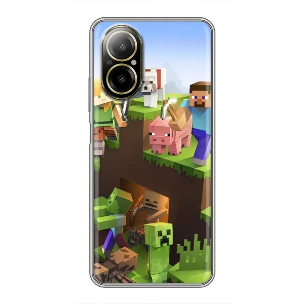 Чехол с рисунком «Майн-крафт» для Realme C67 Чехол с рисунком «Майн-крафт» для Realme C67