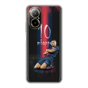 Чехол (TPU) с Футболистом на Realme C67 (MBAPPE 10)