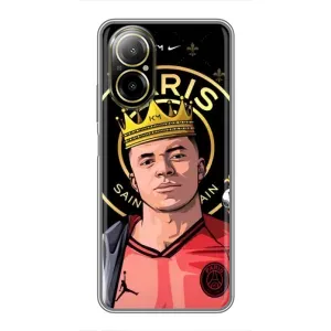 Чехол (TPU) с Футболистом на Realme C67 (Mbappe King)