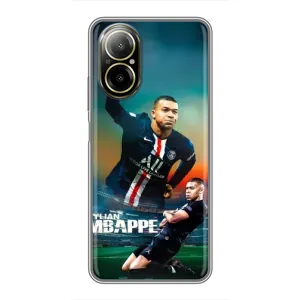 Чехол (TPU) с Футболистом на Realme C67 (MBAPPE)