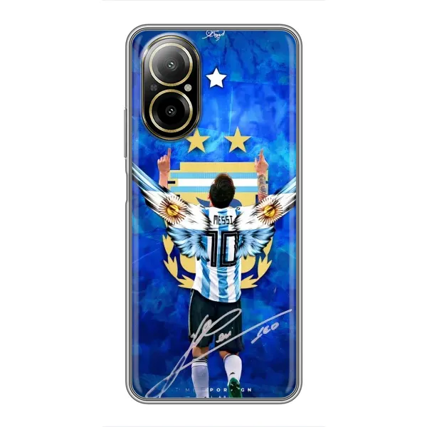 Чехол с рисунком «Месси Аргентина» для Realme C67 Чехол с рисунком «Месси Аргентина» для Realme C67