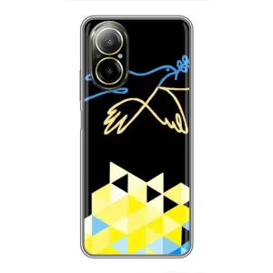 Чехол на Realme C67 Украинский дизайн (Мир для Украины)