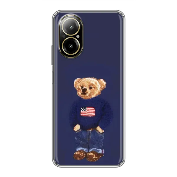 Чехол с рисунком «Мишка USA» для Realme C67