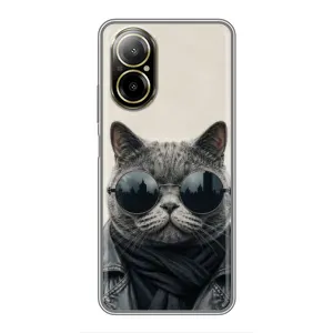 Чохол на тематику: Коти для Realme C67 (Модний кіт)