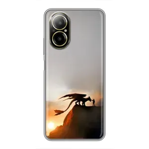 Чехол дракон Беззубик для Realme C67 (Мультиик Беззубик)