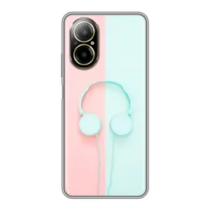 Чехол с рисунком «Наушники» для Realme C67