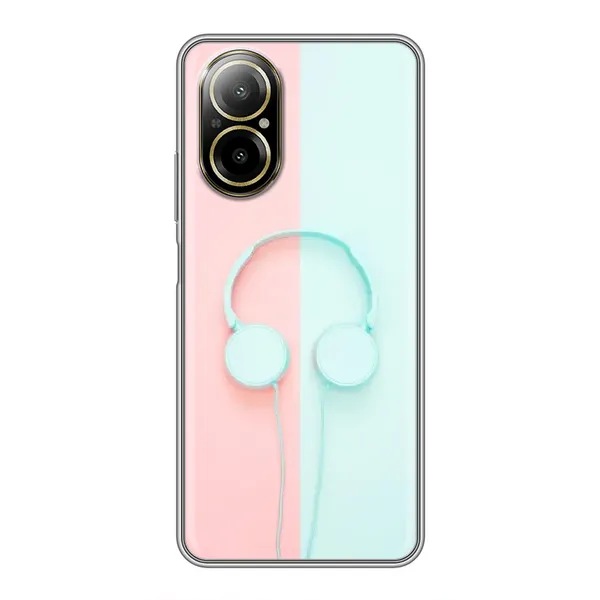 Чехол с рисунком «Наушники» для Realme C67