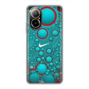 Силиконовый Чехол на Realme C67 с картинкой Nike (Найк зеленый)