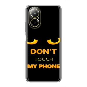Чехол с Прикольным принтом на Realme C67 (Не трогай мой телефон)