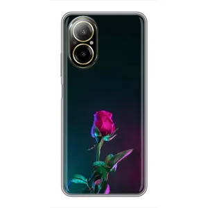 Чехлы с принтом Розочки для Realme C67 (Ночная роза)