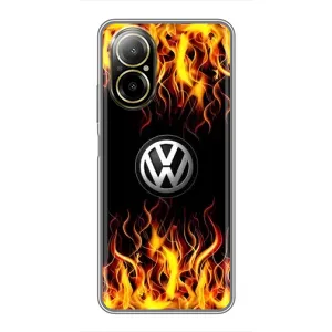 Чехол "Фольксваген" для Realme C67 (Огненный Лого)
