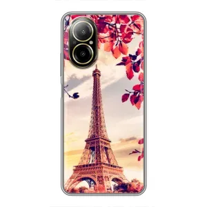 Чехол с Эйфелевой башней на Realme C67 (Paris photo)