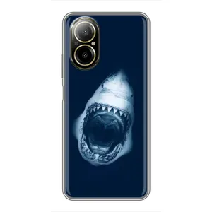 Силіконовий бампер з картинкою звірів для Realme C67 (Пащу Акули)