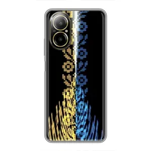 Силиконовый Чехол на Realme C67 (Патриотическая вышиванка)