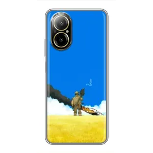 Чехлы на военную тематику для Realme C67 (Попадание)