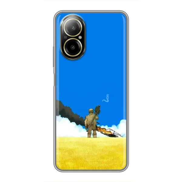 Чехол с рисунком «Попадание» для Realme C67 Чехол с рисунком «Попадание» для Realme C67