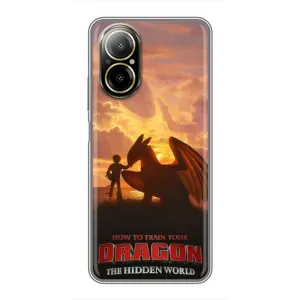Чехол дракон Беззубик для Realme C67 (Постер Беззубика)