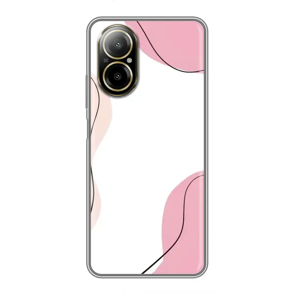 Чехол с рисунком «Розовый фон» для Realme C67 Чехол с рисунком «Розовый фон» для Realme C67