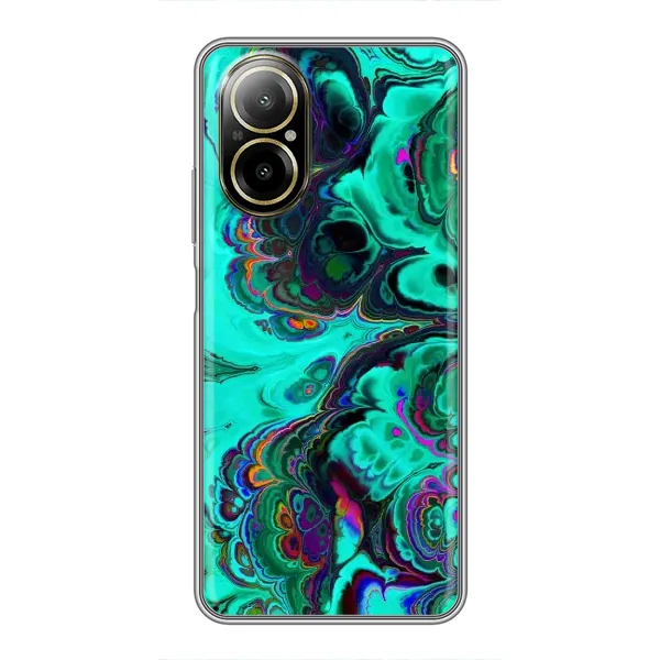 Чехол с рисунком «Салатный мрамор» для Realme C67 Чехол с рисунком «Салатный мрамор» для Realme C67