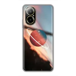 Чохол (ТПУ) з планетами на Realme C67 (Сатурн)