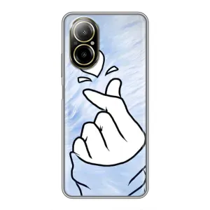 Чехлы (Знак сердечка) на Realme C67 (Сердечка знак)