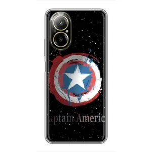 Чехол с Щитом Капитана Америки на Realme C67 (Щит Капитана)