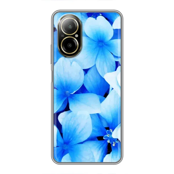 Чехол с рисунком «Синие цветы» для Realme C67 Чехол с рисунком «Синие цветы» для Realme C67