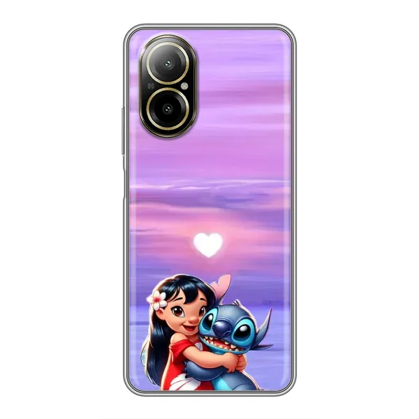 Чехол с рисунком «Стич и Лило» для Realme C67