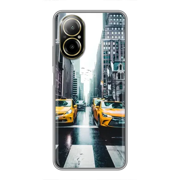 Чехол с рисунком «Такси» для Realme C67 Чехол с рисунком «Такси» для Realme C67