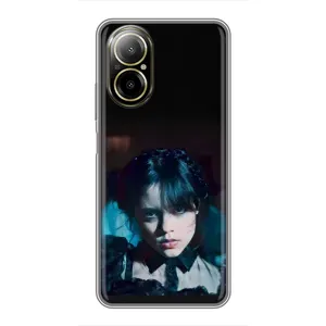 Чехлы с принтом Уэнсдей на Realme C67 (Танец Уэнсдей)