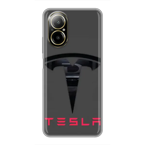 Чехол с рисунком «Logo TESLA» для Realme C67 Чехол с рисунком «Logo TESLA» для Realme C67